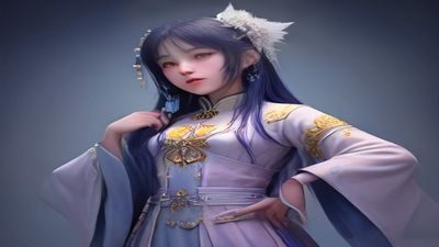 原神同人3d动画作品截图，展示精美的原神角色三维渲染效果，游戏同人创作氛围