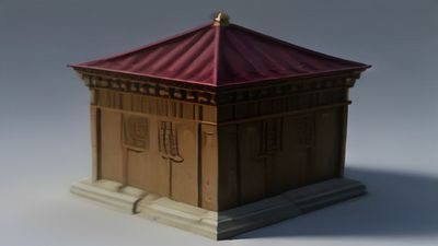 3d同人动画制作场景，Blender软件中三维角色建模与骨骼绑定，蓝色线框视图专业感十足